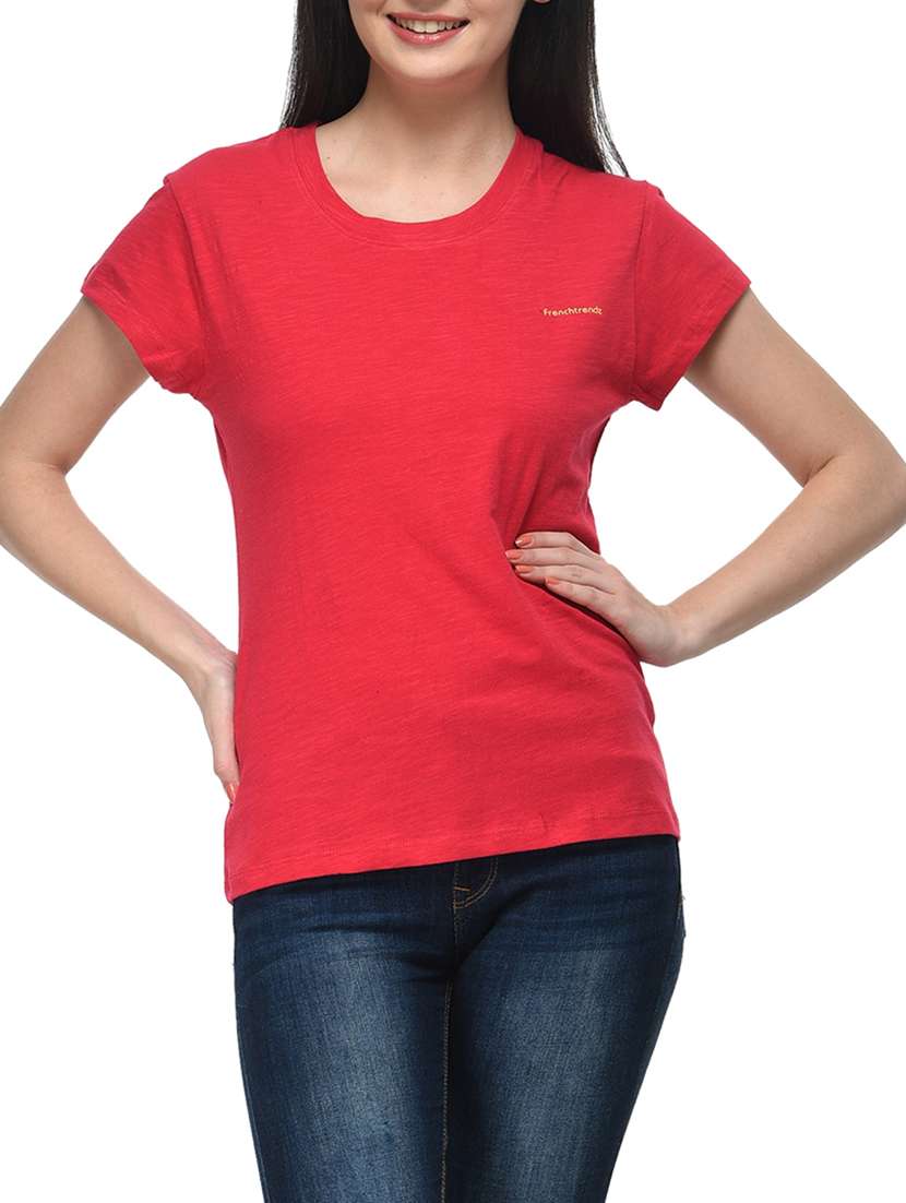 pink cotton tshirt - 11140543 - Zoom Image - 0