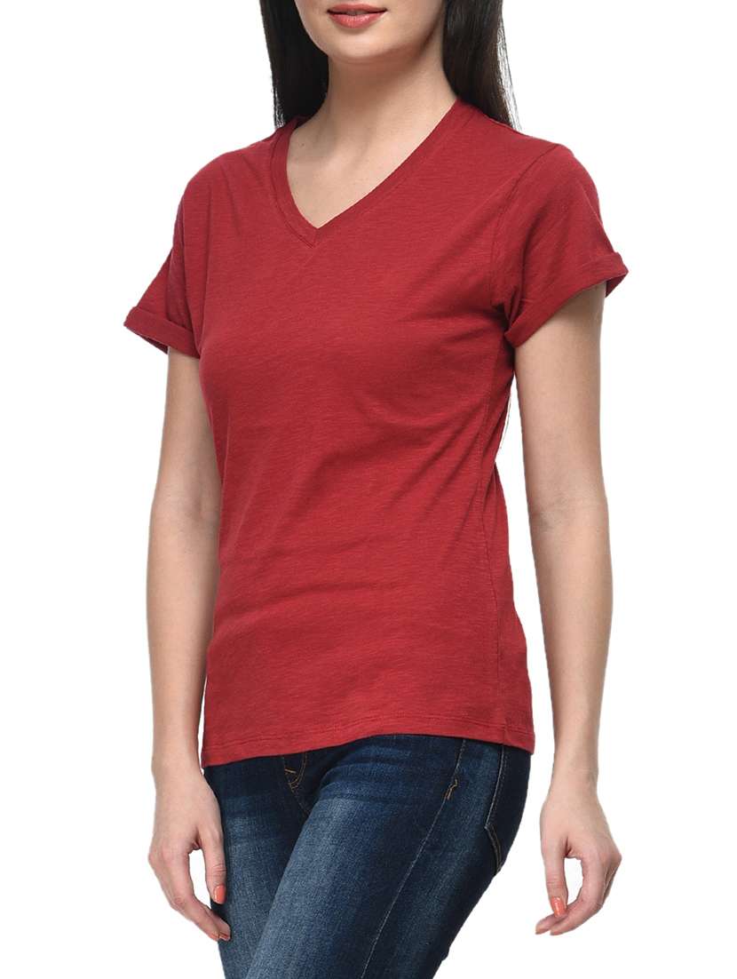 red cotton top - 11140652 -  Standard Image - 1