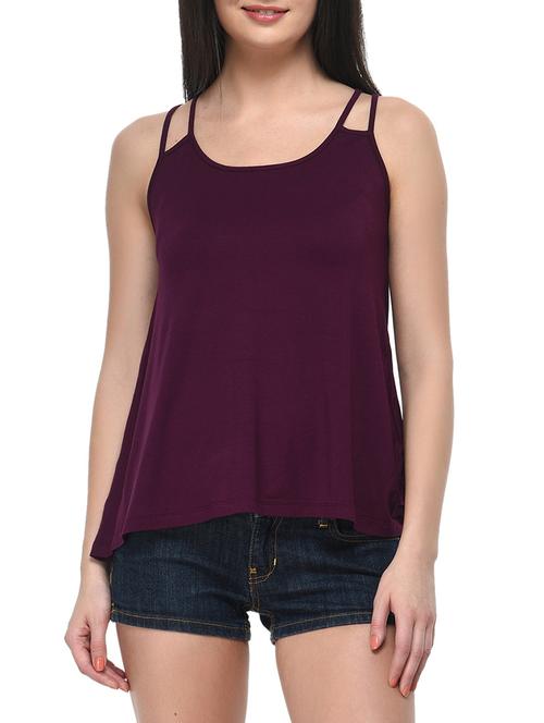 purple viscose top - 11140658 -  Standard Image - 0