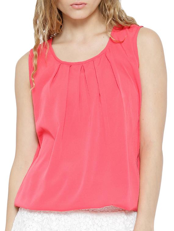 women's straight round neck top - 11142800 -  Zoom Image - 0