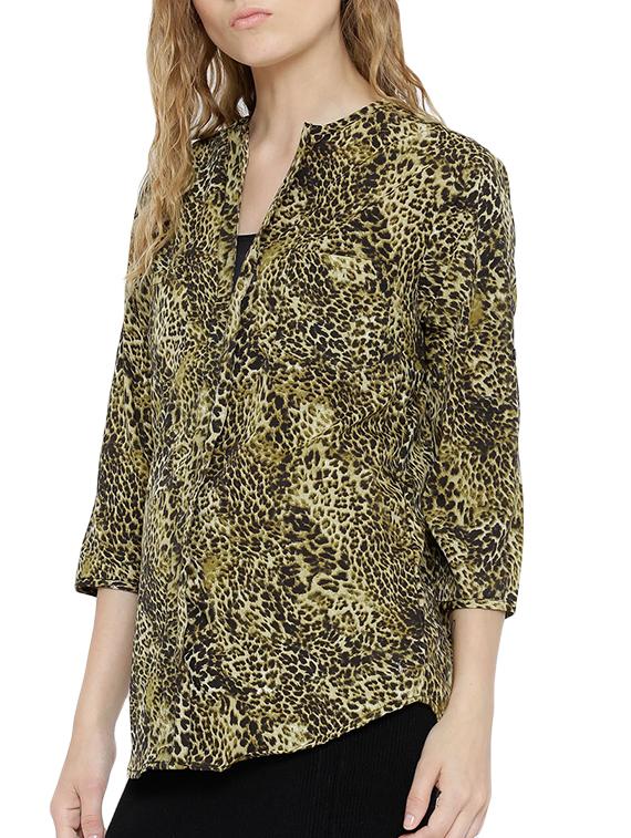 green polyester regular top - 11142824 - Standard Image - 1