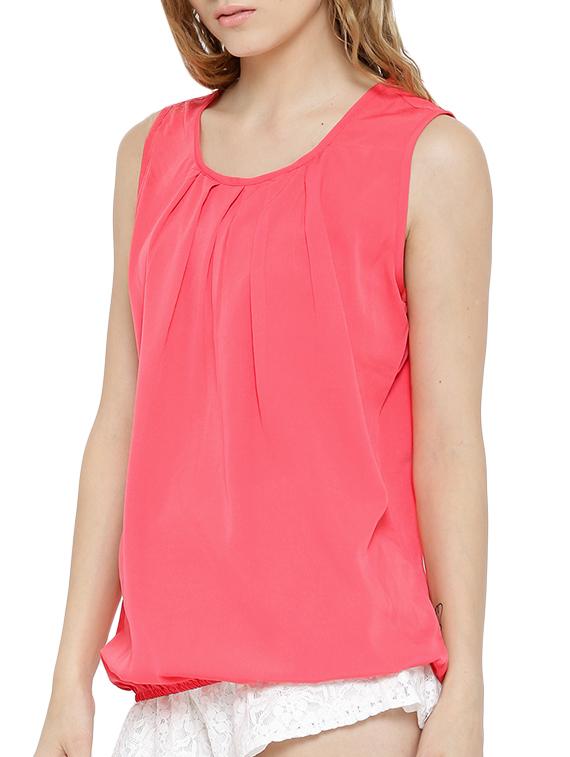 women's a line round neck top - 11142829 - Standard Image - 1