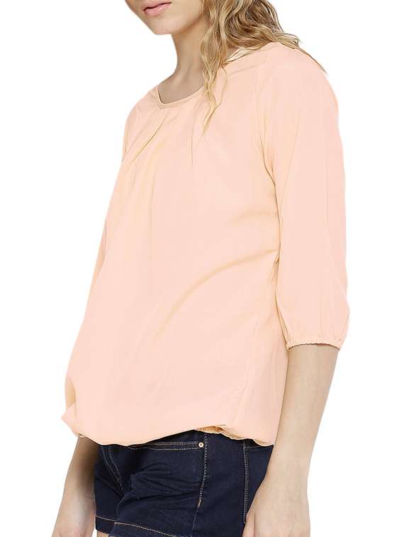 women's straight round neck top - 11142831 -  Standard Image - 1