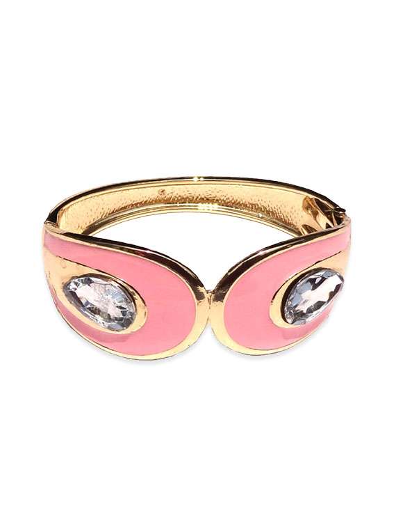 pink metal bracelet