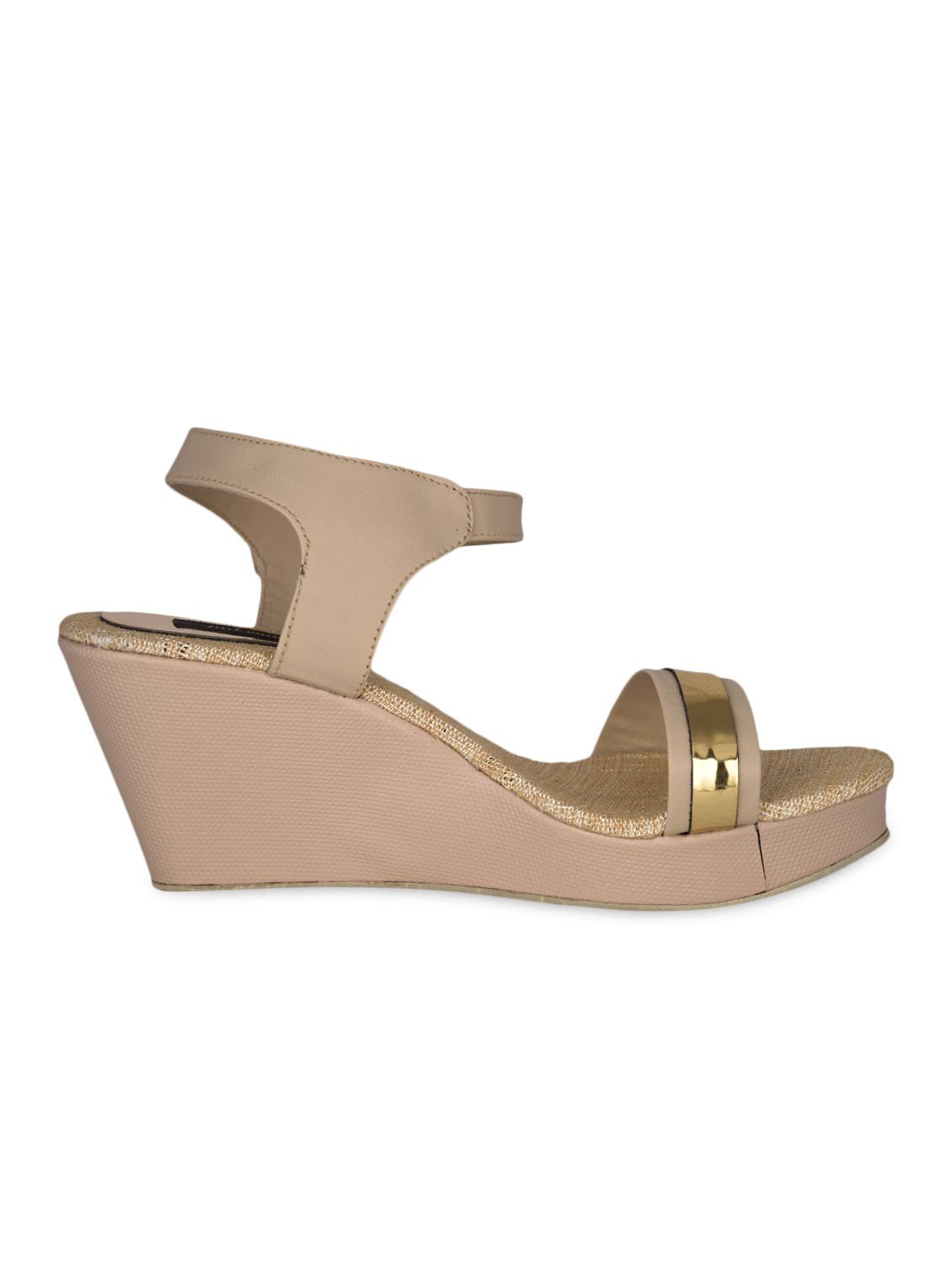 Open Toe Buckle Closure Wedges - Just Wwow