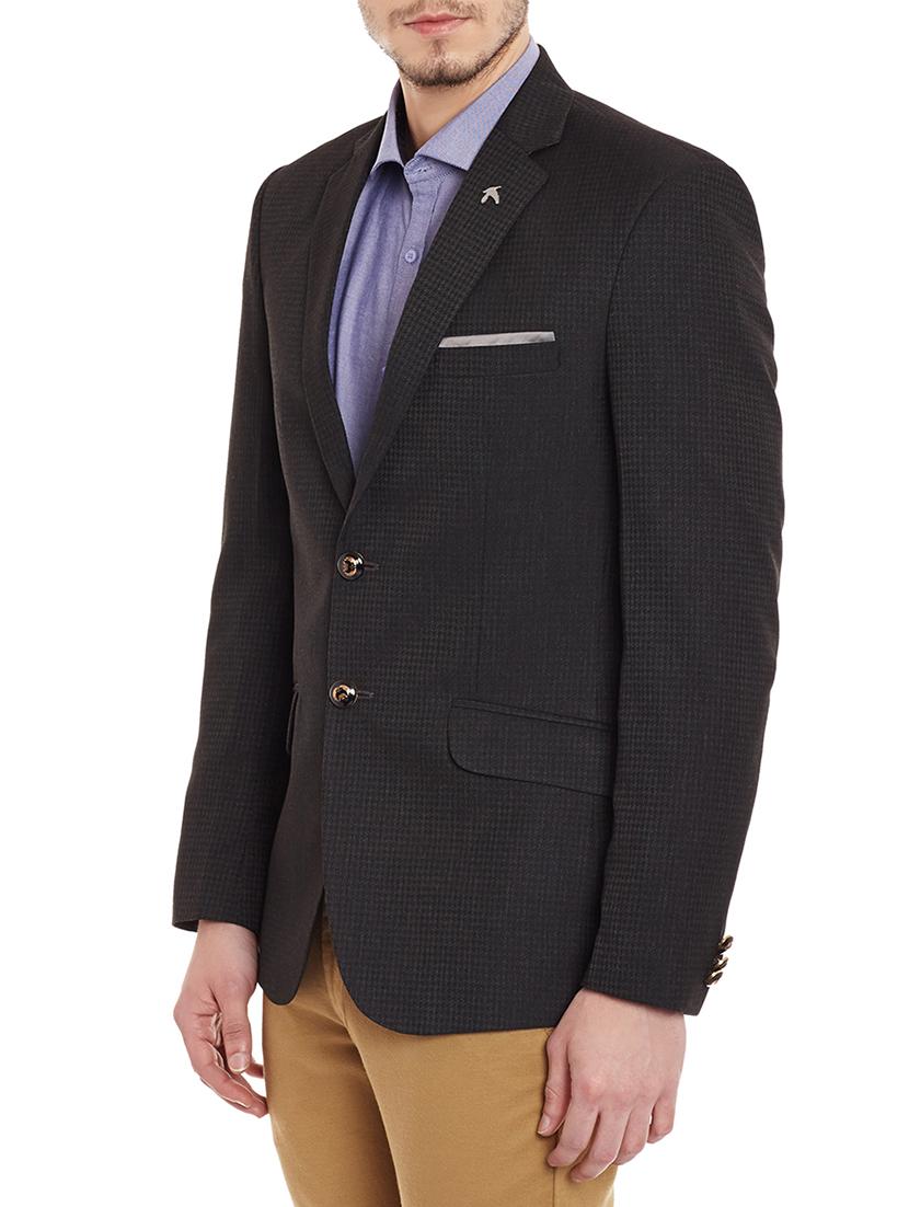 black acrylic formal blazer - 11205018 -  Standard Image - 1