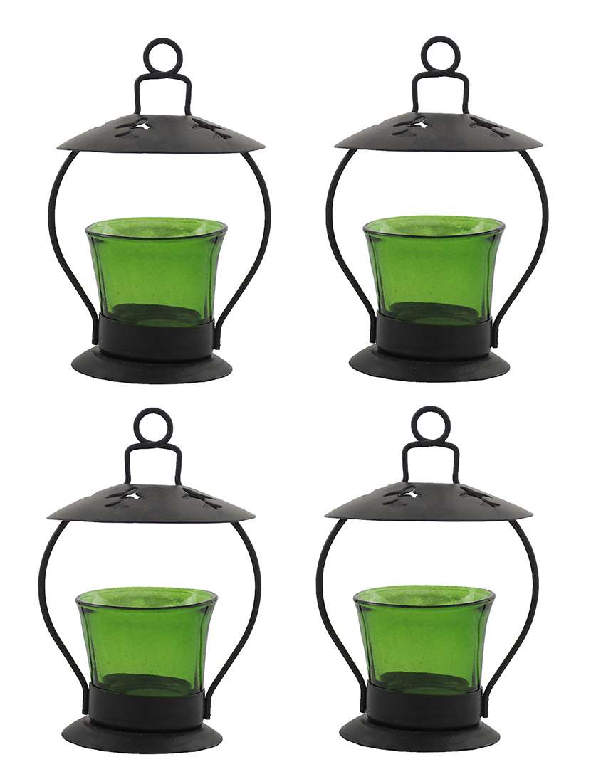 sutra decor green iron votive tealight candle holder
