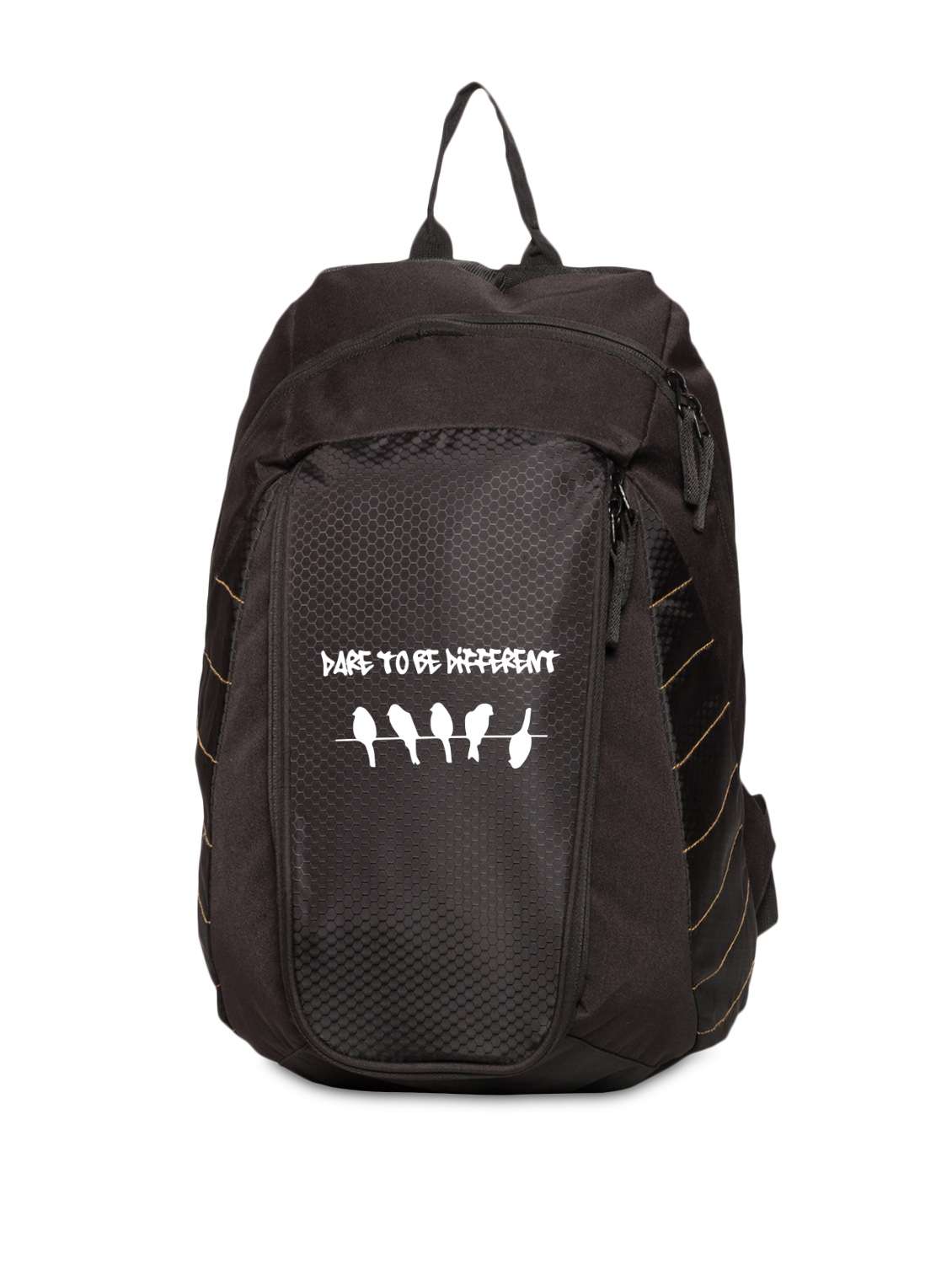 black polyester backpack