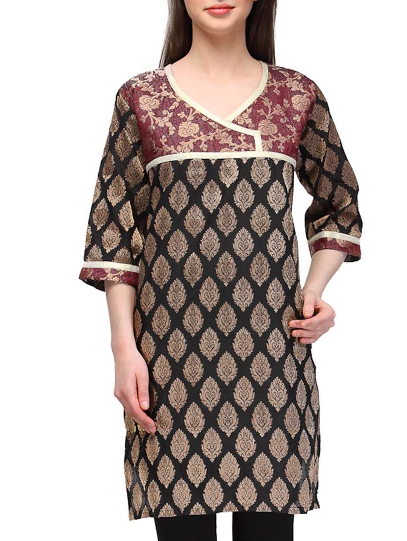chanderi cotton banarasi frock