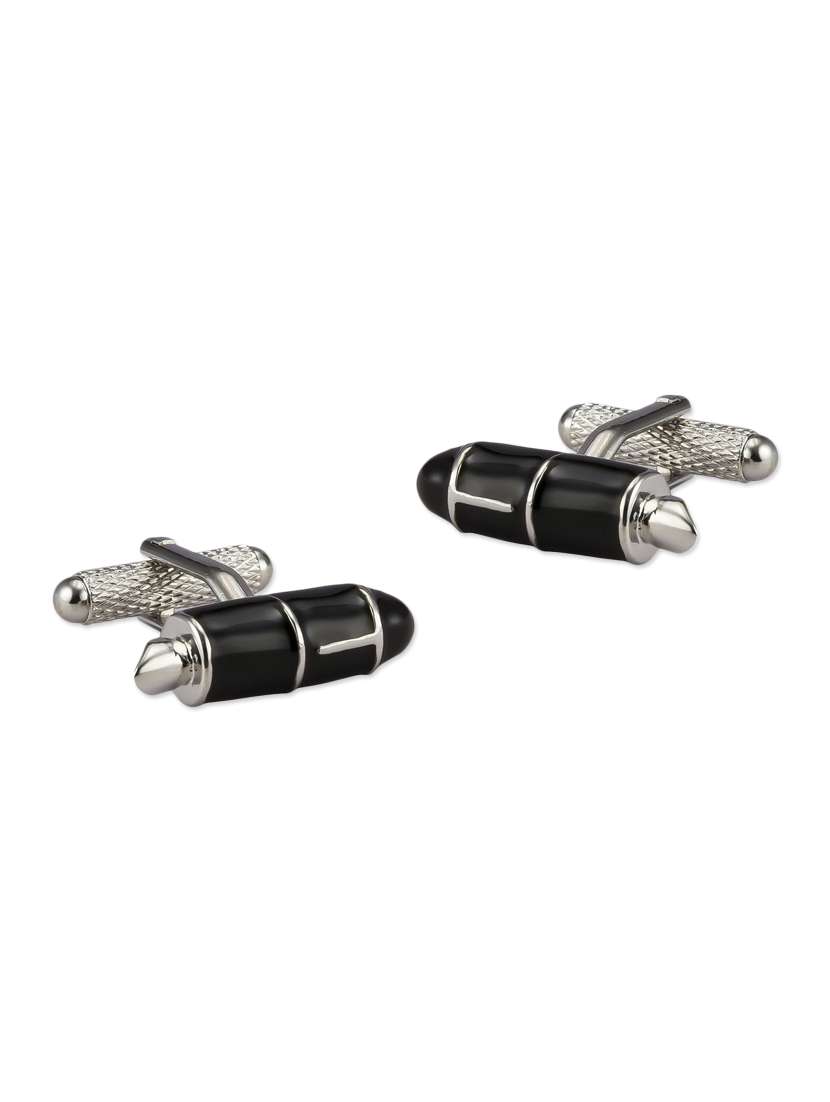 black metal cufflink
