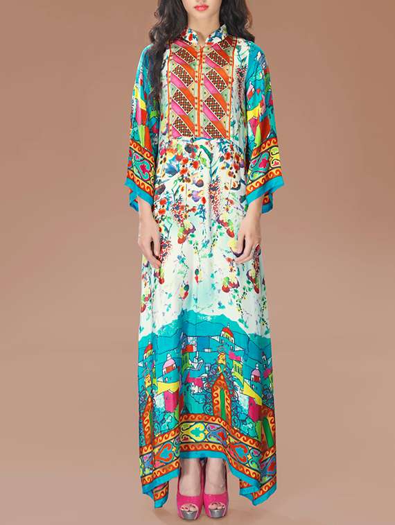 white crepe kurta