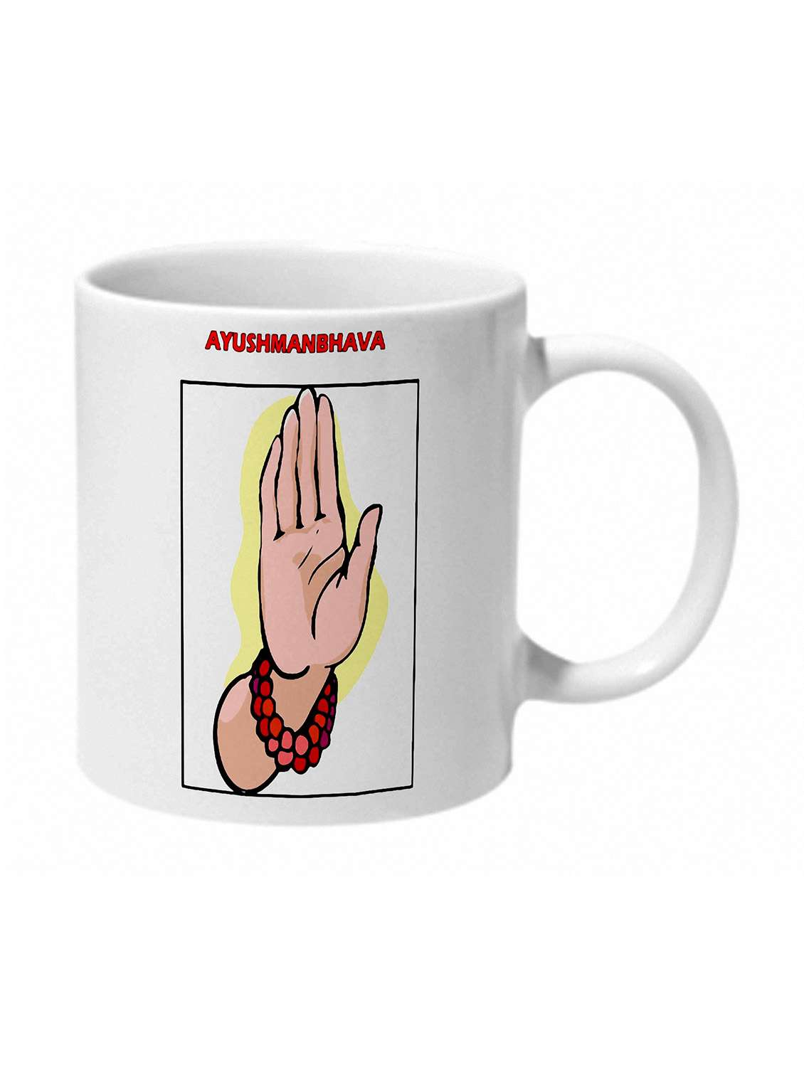 mooch wale ayushmanbhava ceramic mug