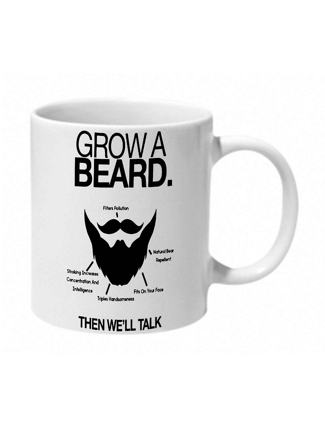 mooch wale grow a beard ceramic mug