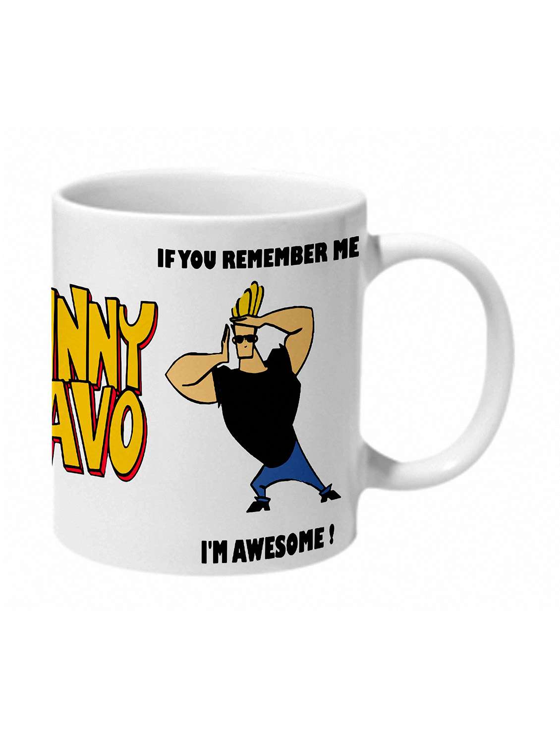 mooch wale johnny bravo im awesome ceramic mug