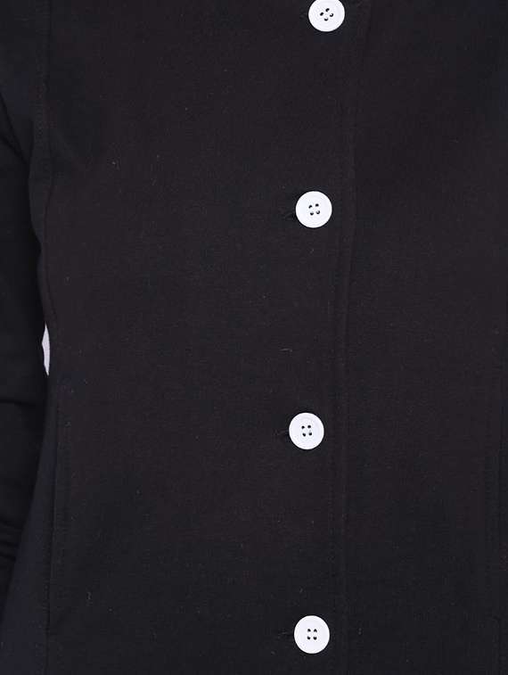 Contrast Button Up Jacket 