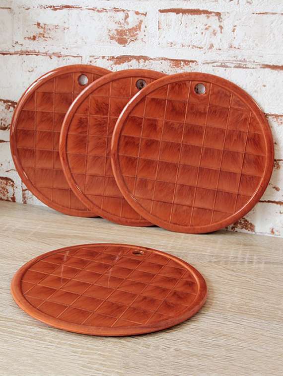brown plastic placemats set of 4