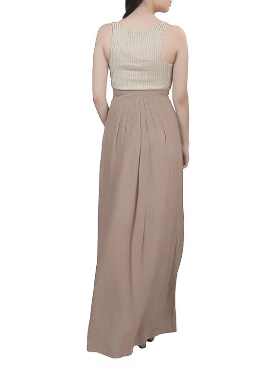 beige viscose dress - 11297552 -  Standard Image - 1