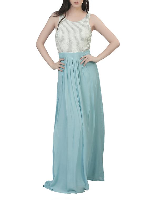 blue viscose dress - 11297553 -  Standard Image - 1