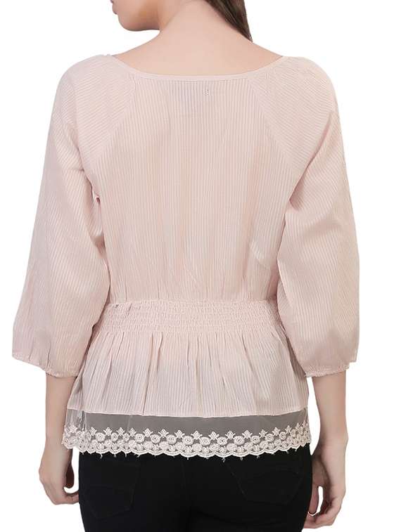 pink cotton top - 11297566 - Standard Image - 1