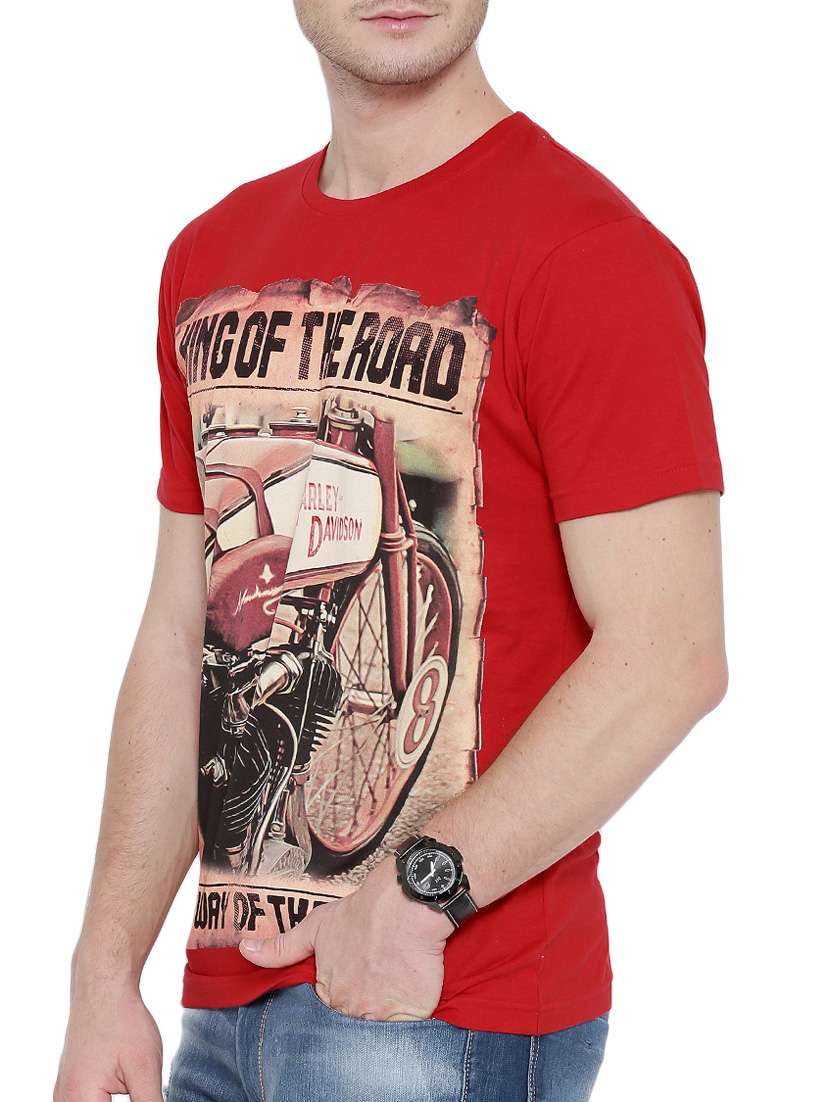 red cotton tshirt - 11299829 -  Standard Image - 1