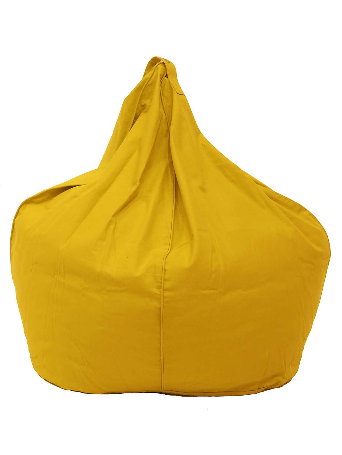 solidn yellow canvas bean bag