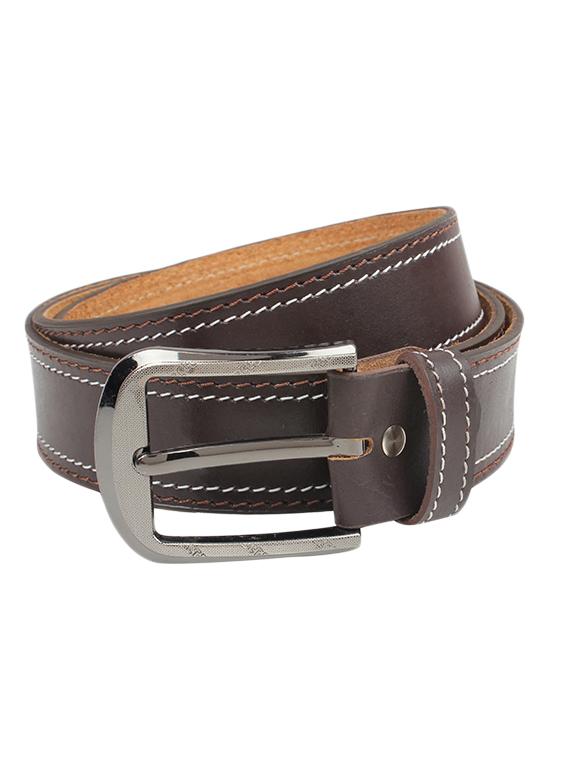 brown color, leatherette belt - 11358445 - Zoom Image - 0