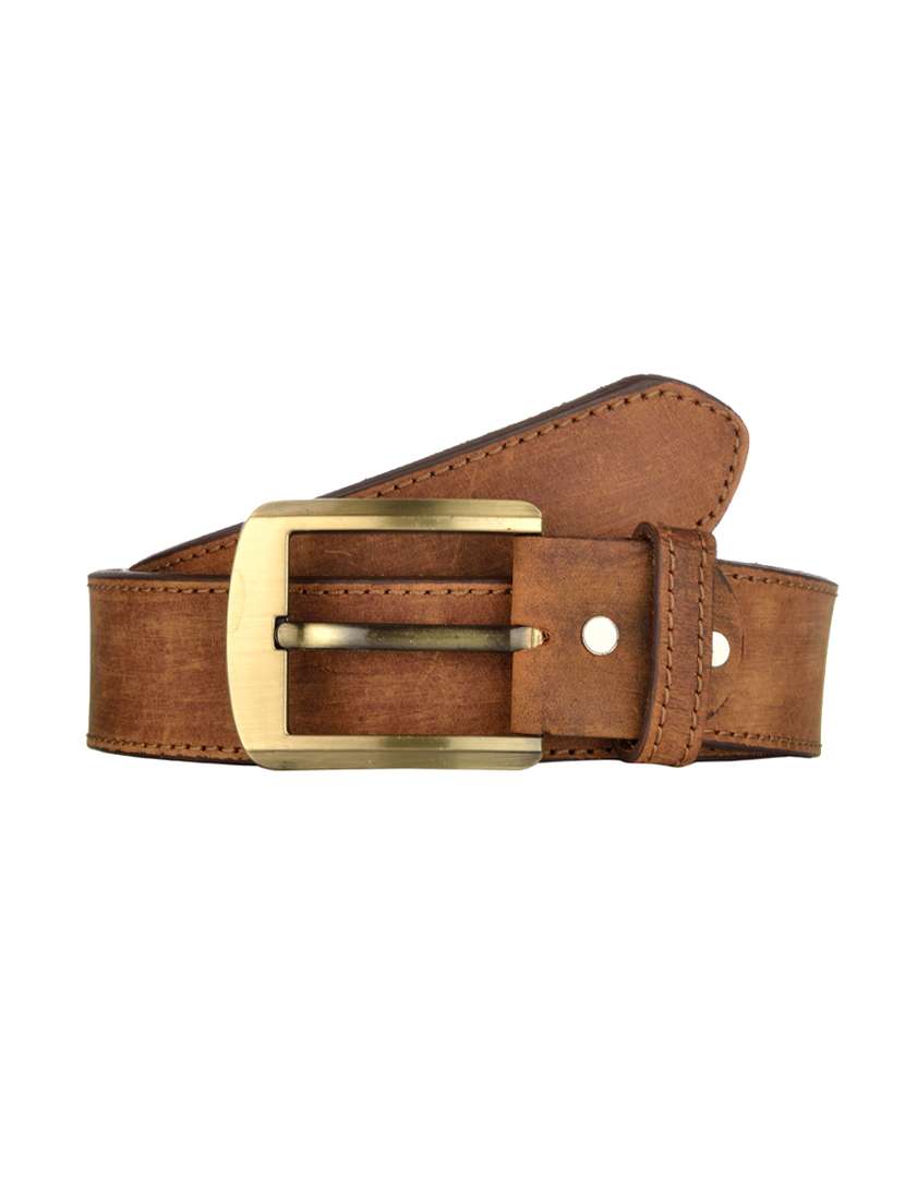 brown color, leatherette belt