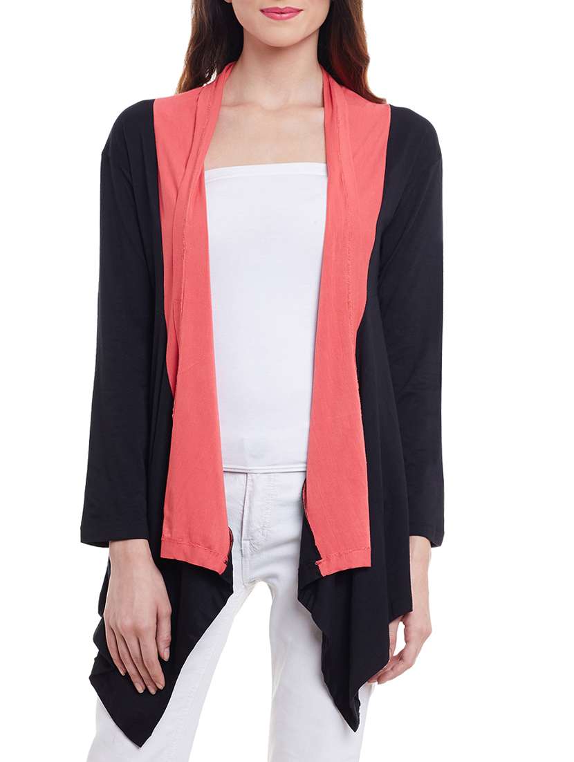 colour block shrug