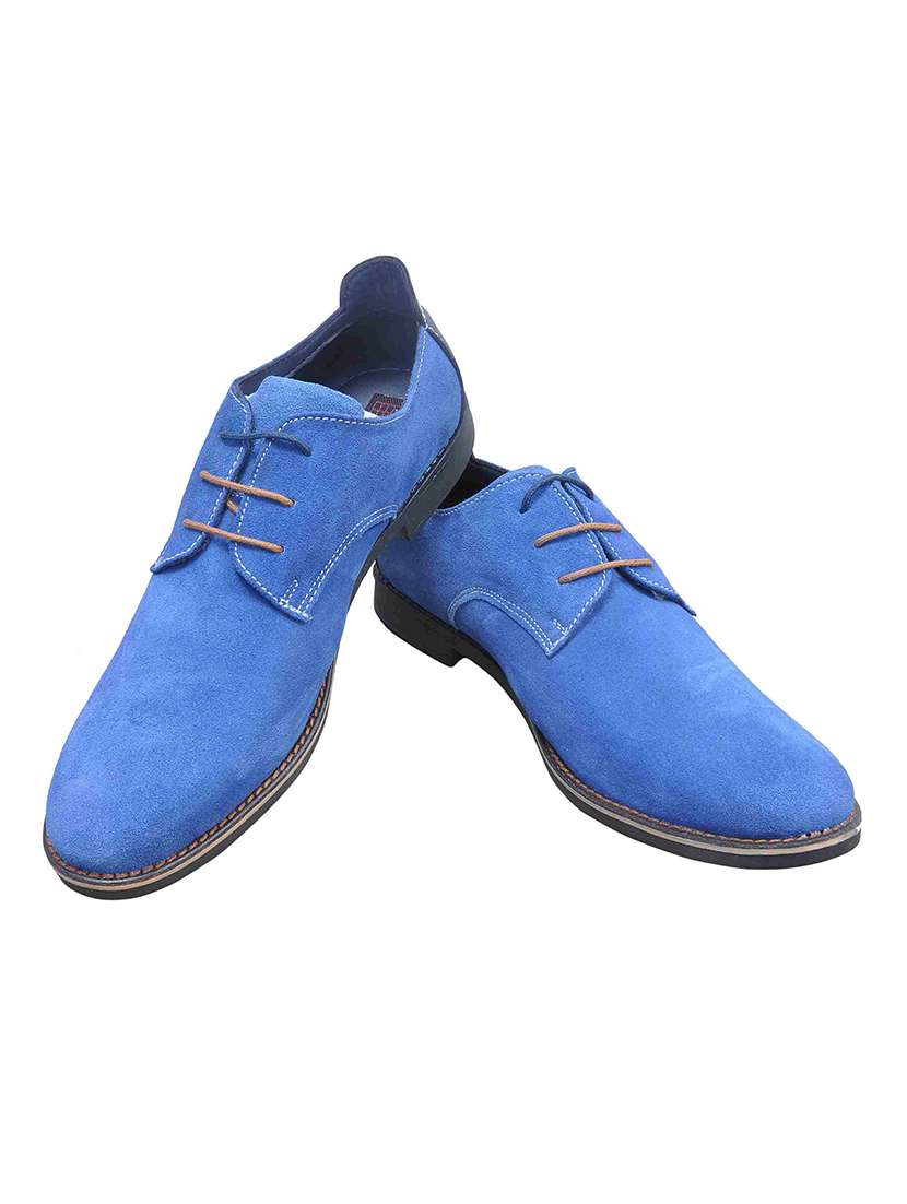 blue leather back strap shoes - 11366458 -  Standard Image - 1