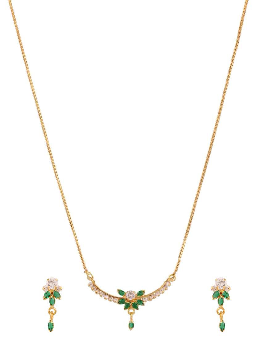 green gold plated pendant