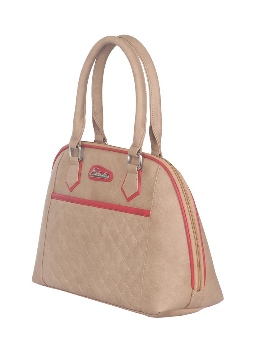 beige faux leather handbag - 11369663 - Standard Image - 4