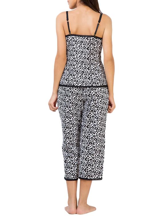 multi colored cotton capri set nightwear - 11375268 - Standard Image - 1