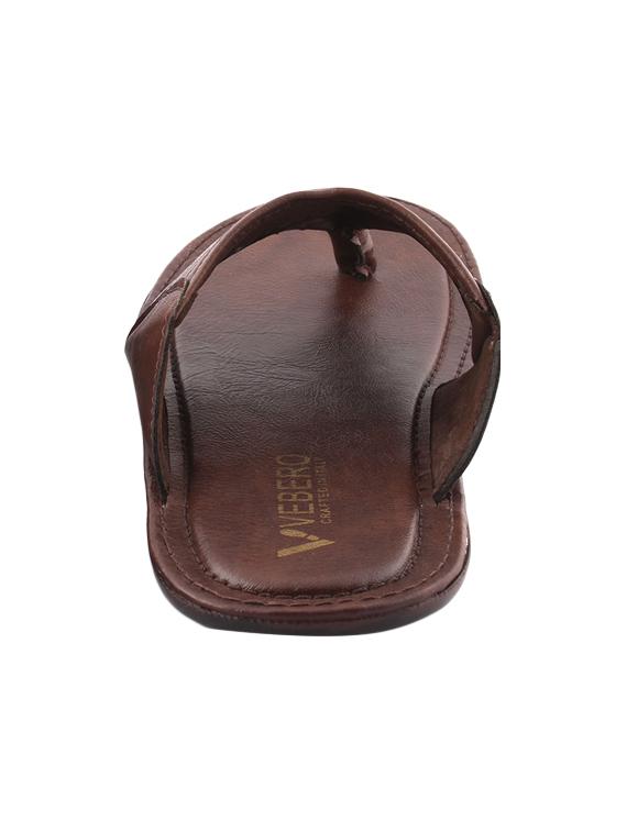 brown leatherette slipper - 11379596 -  Standard Image - 1