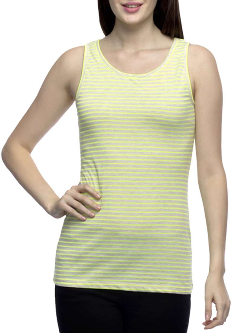 striped tank tee
