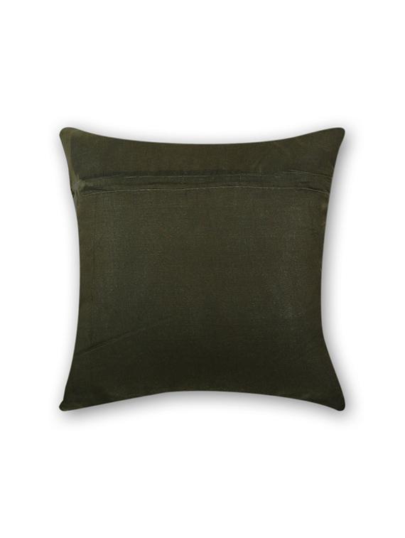 first row green leaves cushion cover single pc - 11408253 -  Standard Image - 1