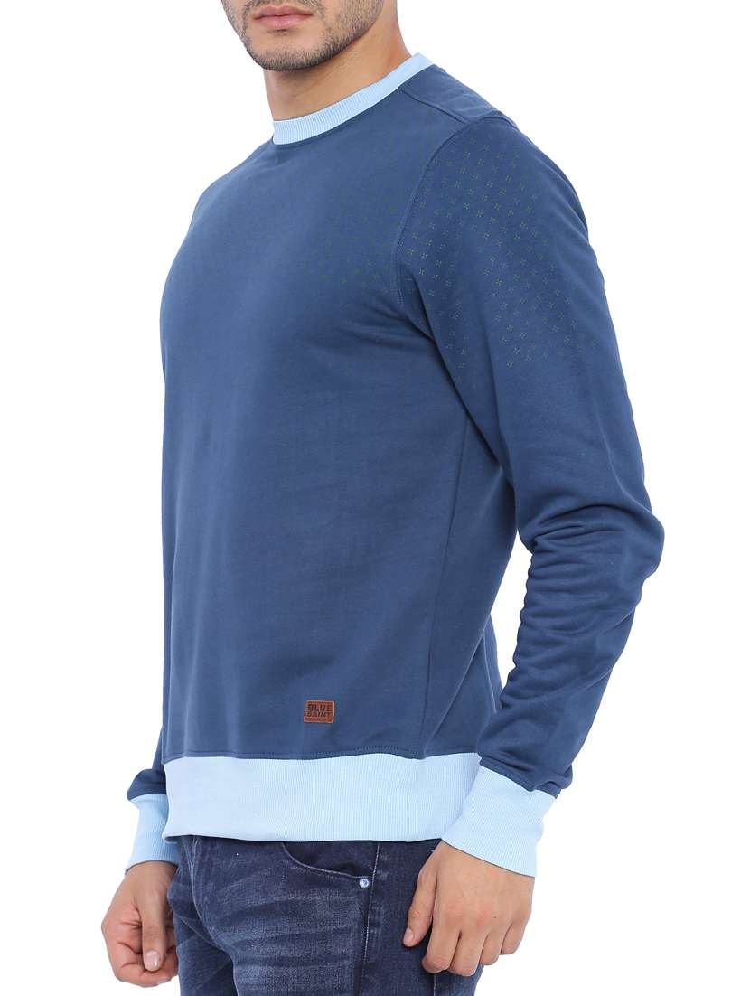 blue cotton sweatshirt - 11421038 -  Standard Image - 1