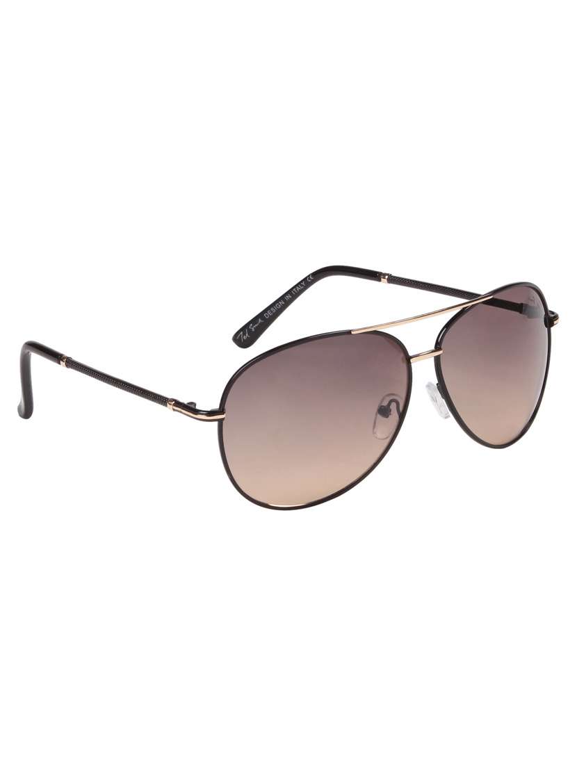 brown color, oval frame sunglasses - 11425647 -  Standard Image - 1