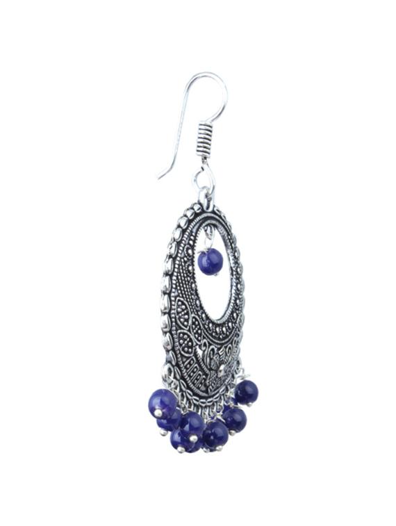 blue brass  earring - 11447653 -  Standard Image - 1