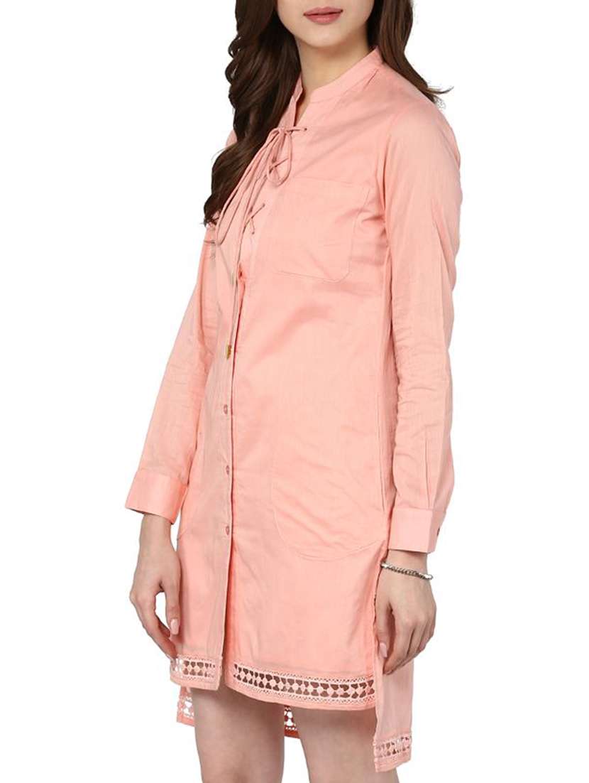 pink shirt dress - 11454107 - Standard Image - 1