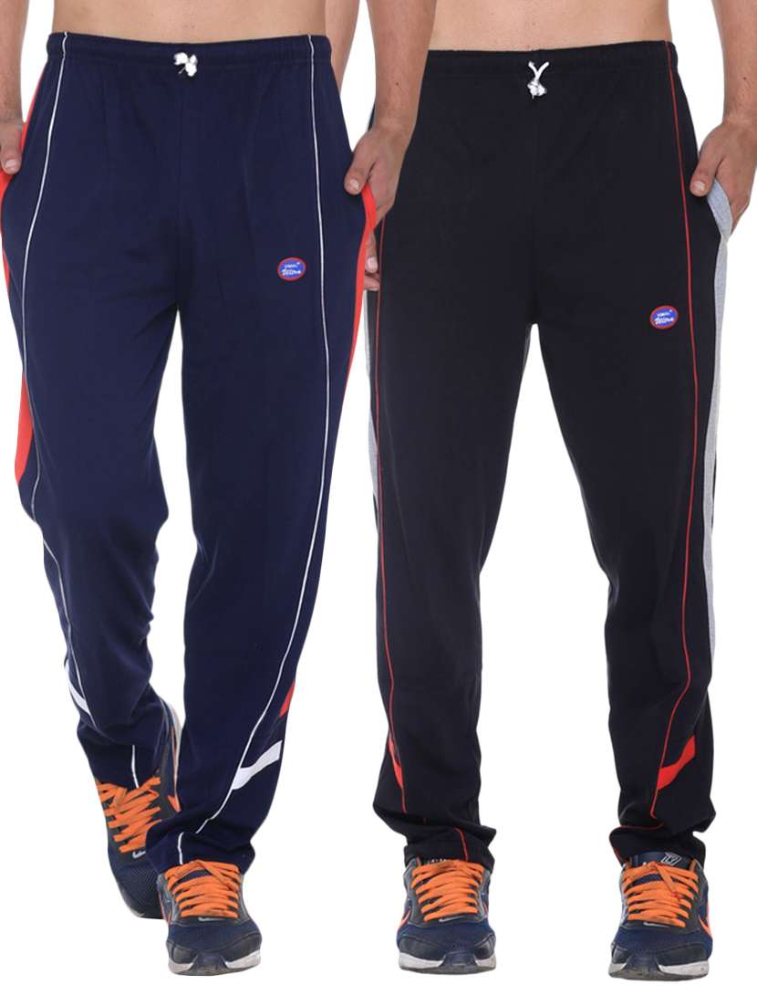 multi colored cotton  ankle length track pant