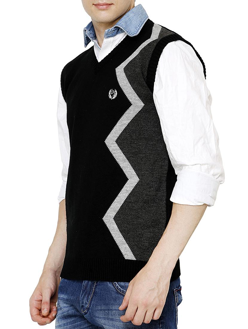 v neck self design pullover  - 11470089 -  Standard Image - 1