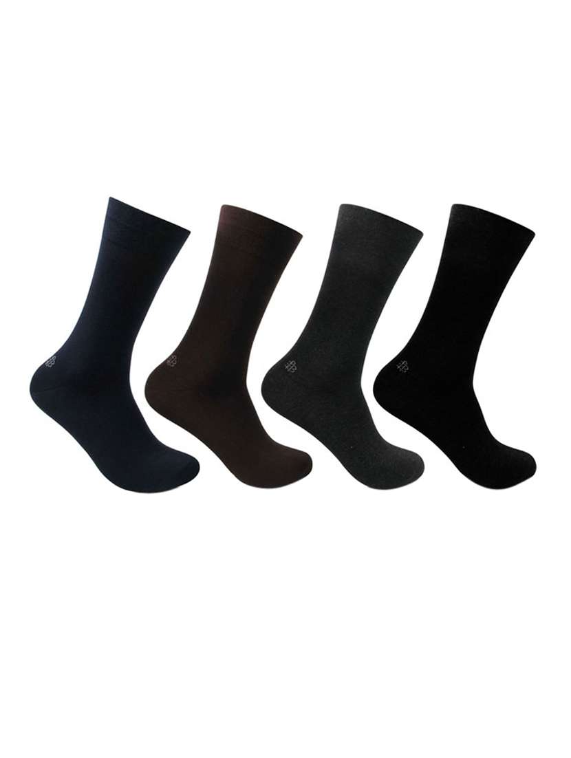 Multi Colored Cotton Sock Sock Set Of 4