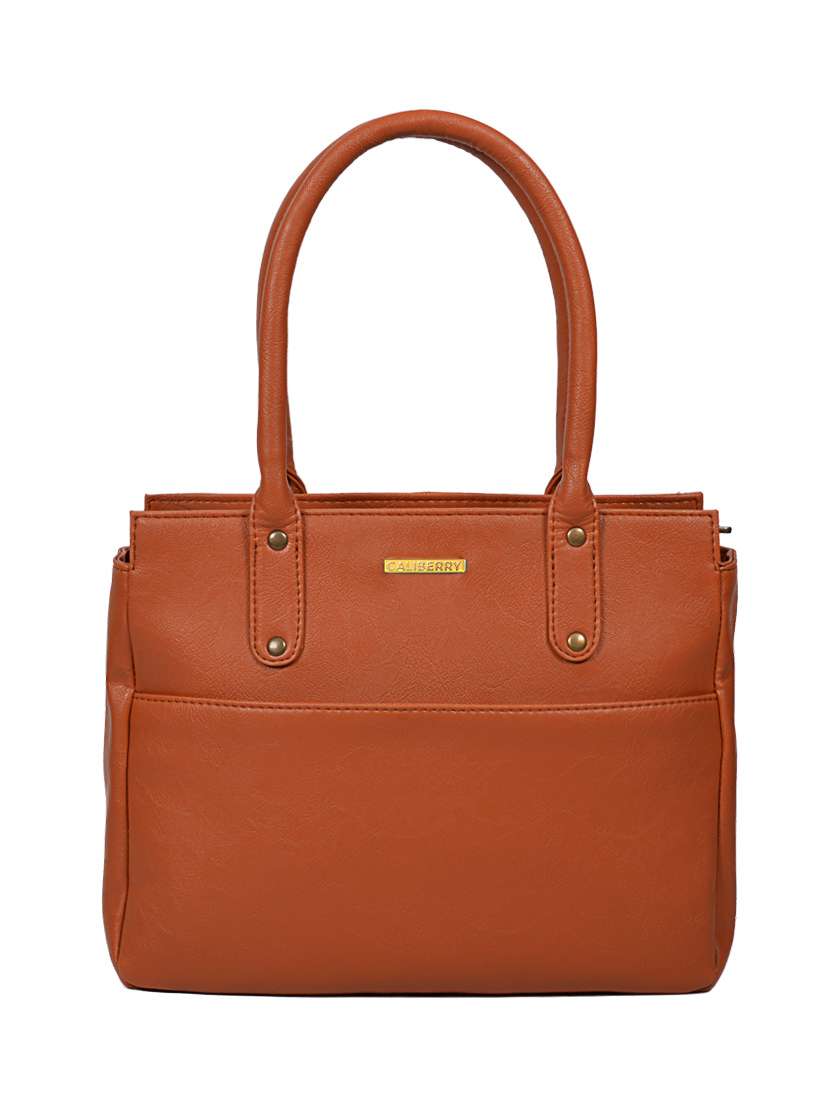 brown leatherette (pu handbag