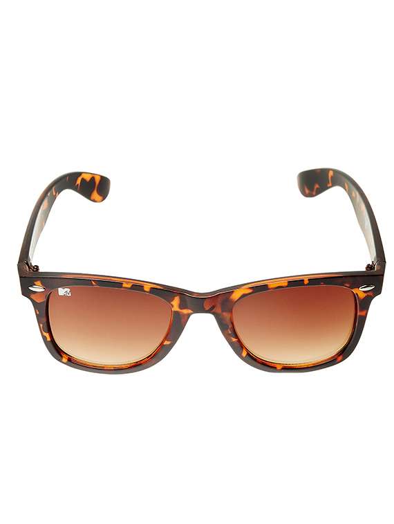 brown color, polycarbonate wayfarer sunglass