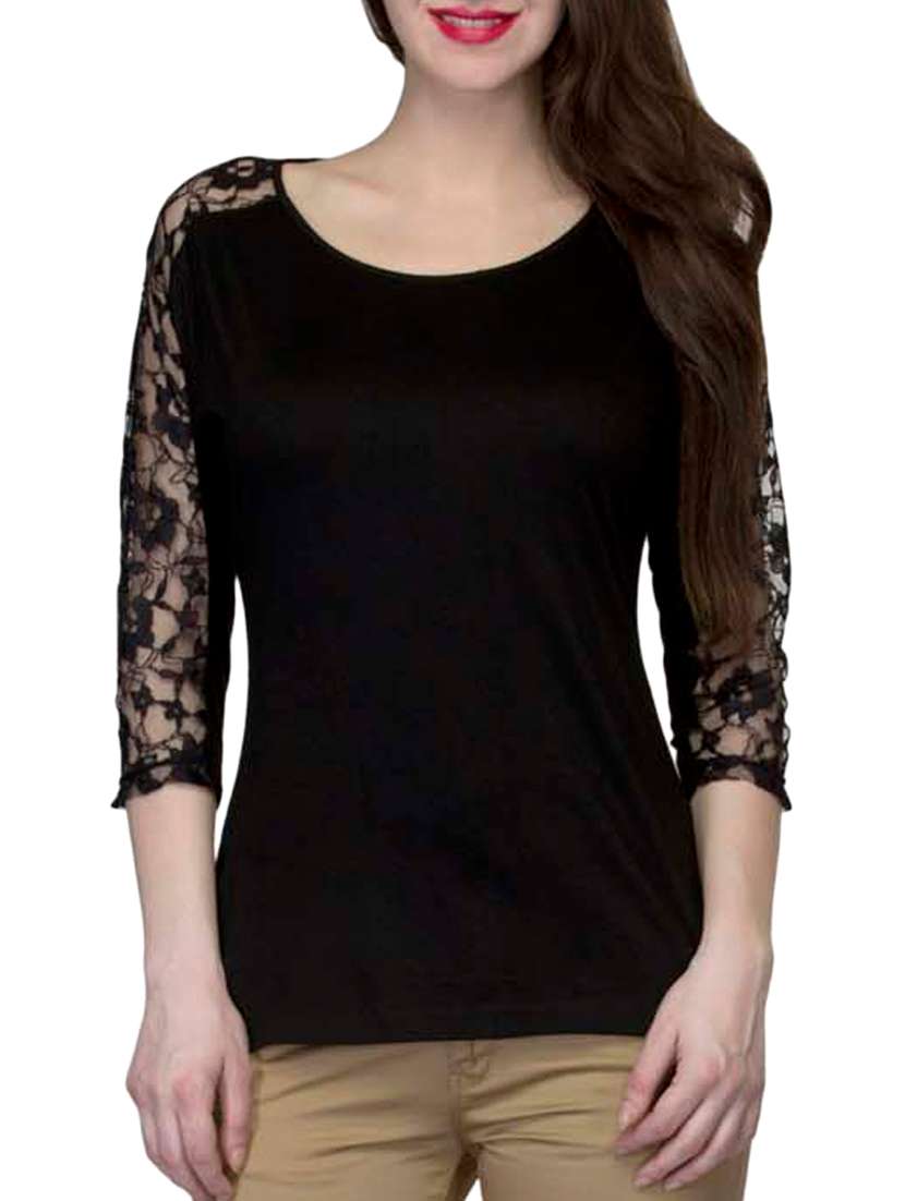 black viscose top