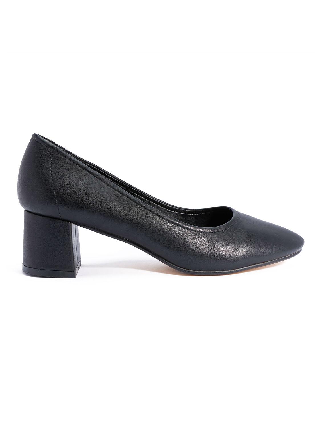 black block heel pump - 11487108 -  Standard Image - 1