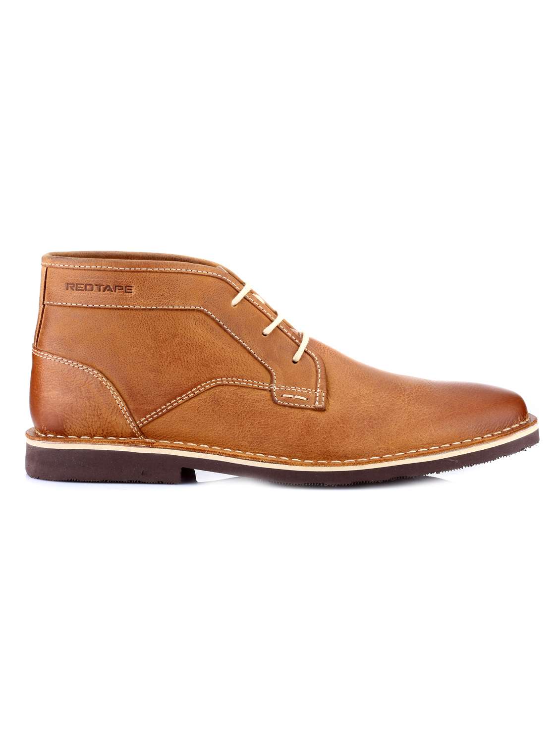 Buy online Tan Leather Ankle Boots Shoes from Casual Shoes for Men