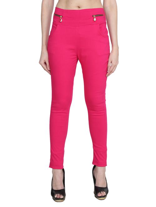 pink nylon jeggings - 11507161 - Standard Image - 0