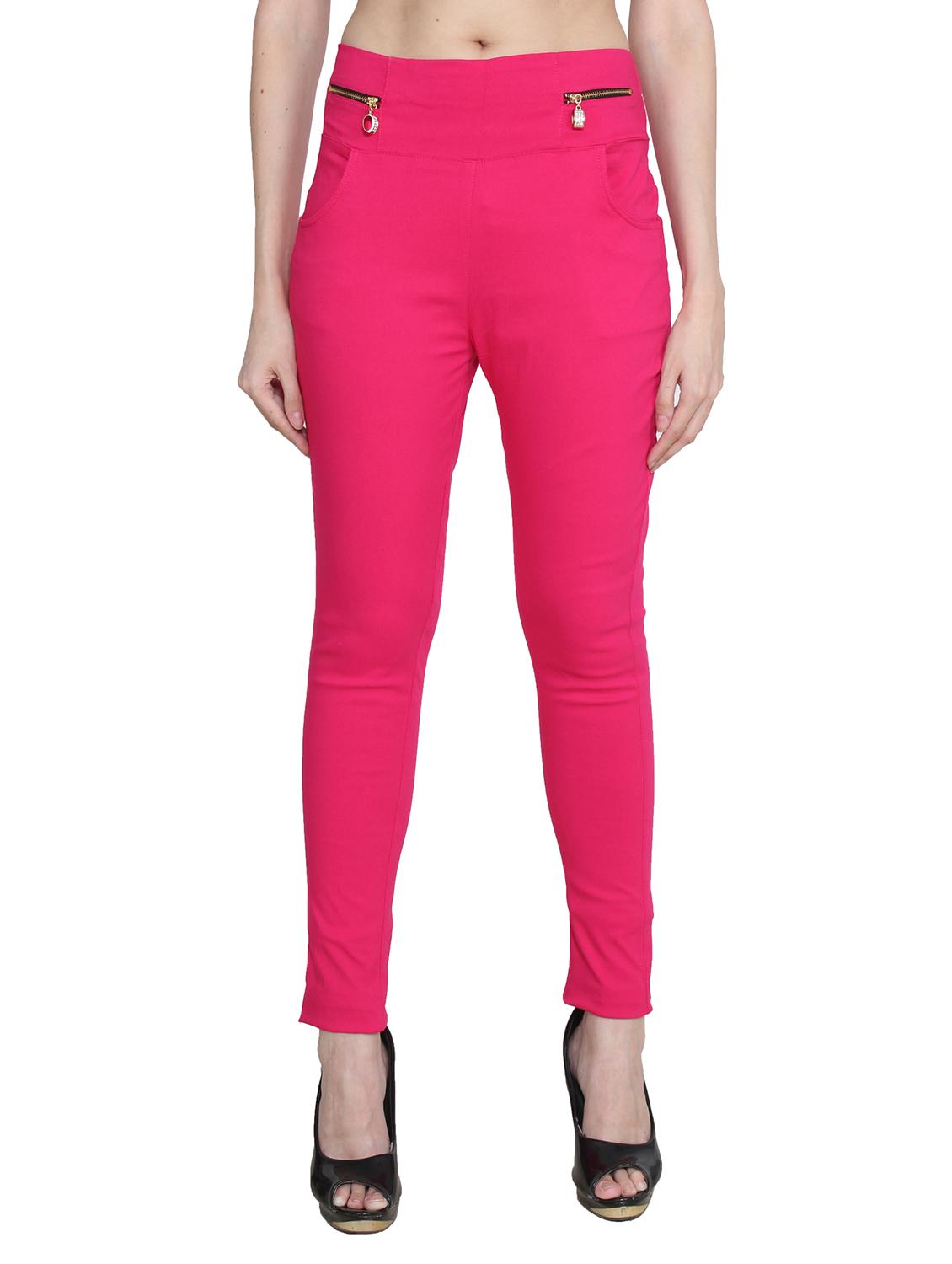 pink nylon jeggings - 11507161 - Zoom Image - 0