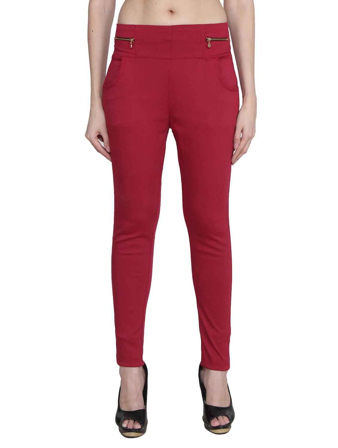 red nylon jeggings - 11507162 - Zoom Image - 0